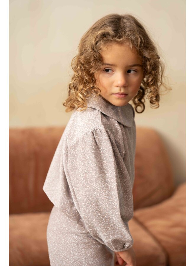 House of Jamie - Puff balloon collar jumper - Mauve rose