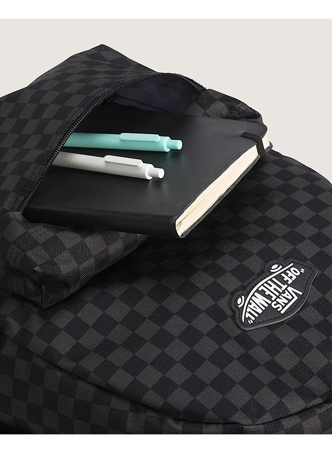 Vans - Old skool grom check backpack - Black/Charcoal