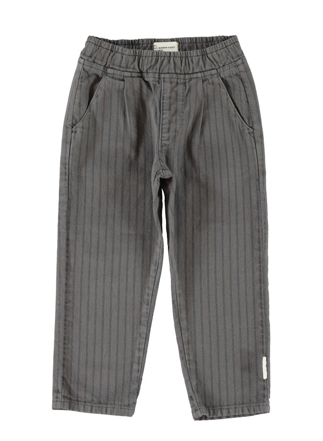 Piupiuchick - Trousers - Grey w/ black stripes