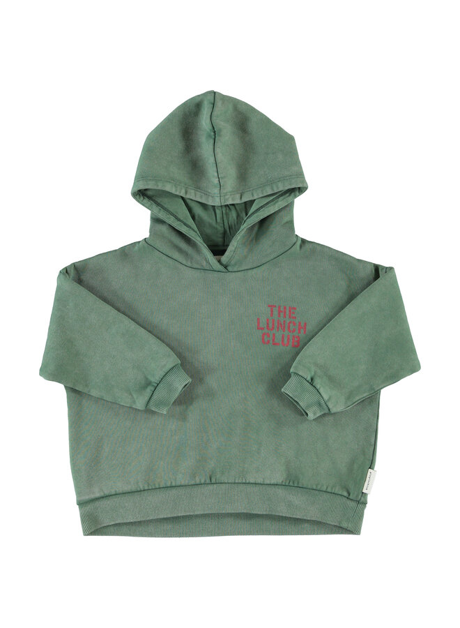 Piupiuchick - Hoodie - Green w/ apple print
