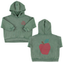Piupiuchick - Hoodie - Green w/ apple print