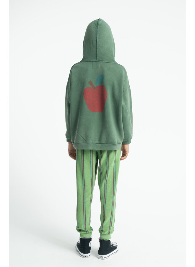 Piupiuchick - Hoodie - Green w/ apple print