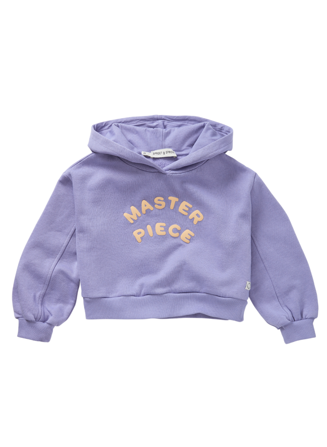 Sproet & Sprout - Boxy hooded sweatshirt - Crayon cloud