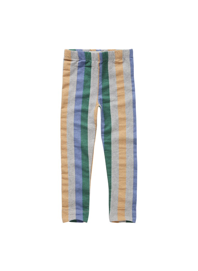 Winter legging multi colour stripe - Grey melee