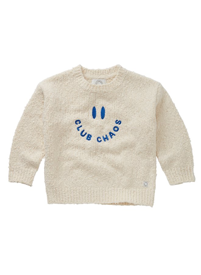 Sweater boucle club chaos - Ivory melee