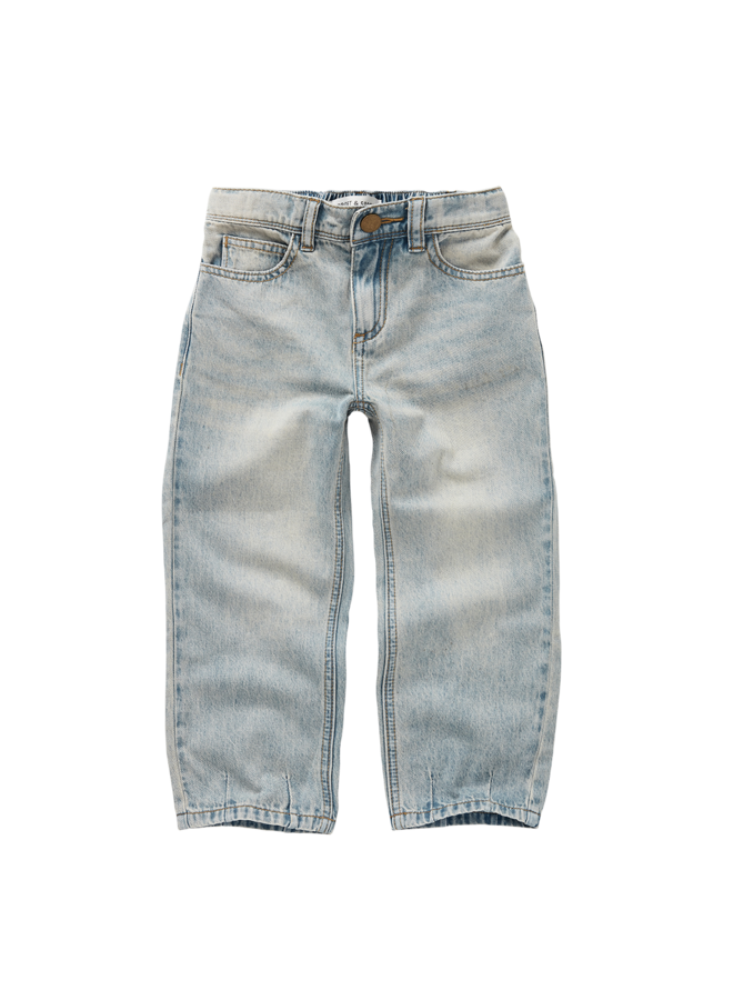 Loose denim pants - Vintage blue