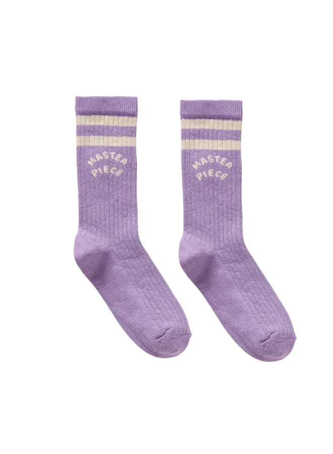 Sproet & Sprout - Socks master piece purple - Crayon cloud