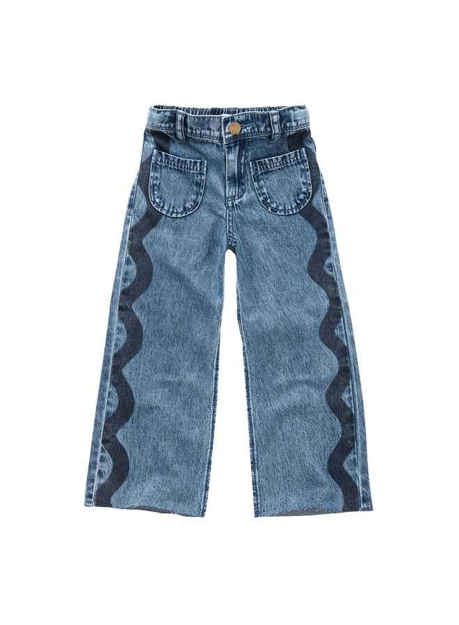 Girls straight denim - Blue denim