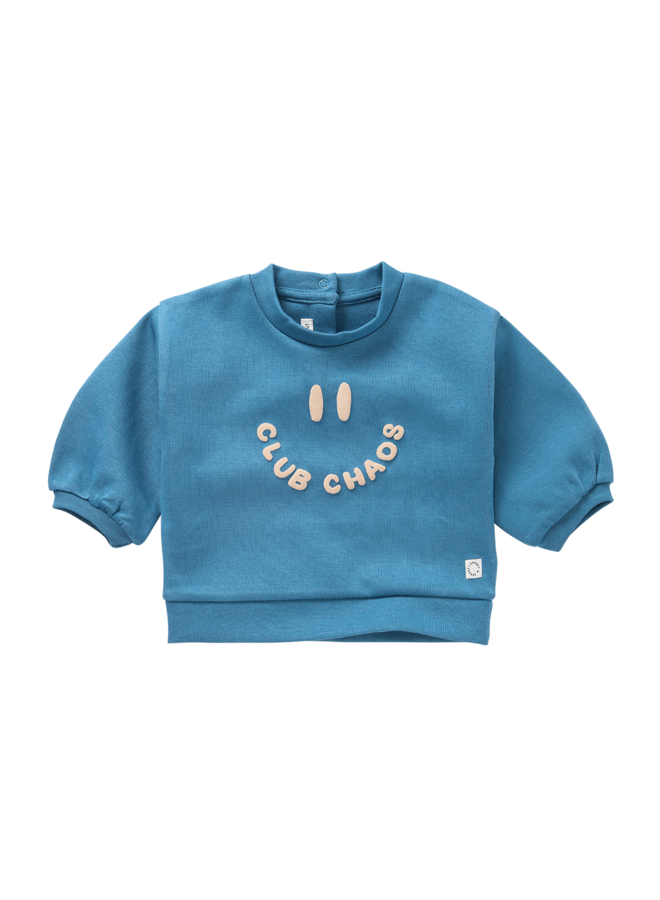 Sproet & Sprout - Baby sweatshirt club chaos - Chalkboard blue
