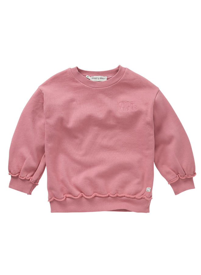 Sproet & Sprout - Sweatshirt ruffles back - Painters blush