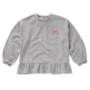 Sproet & Sprout - Girls sweatshirt ruffle grey melee - Grey melee