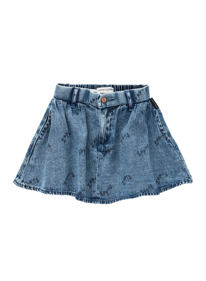 Blue denim skirt - Blue denim