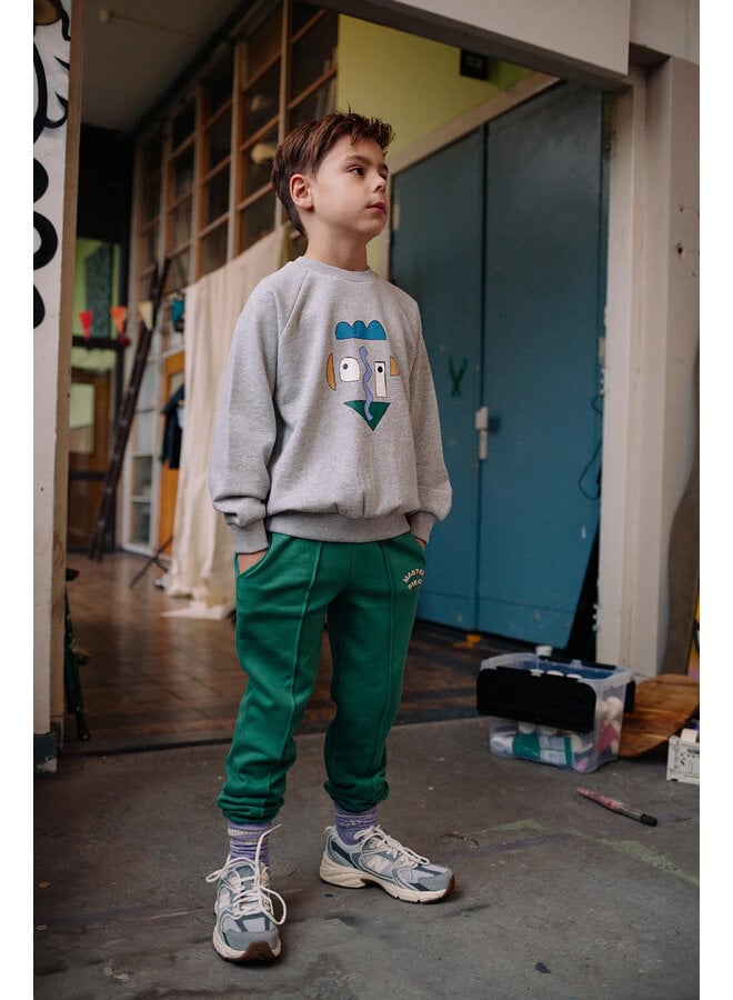 Sproet & Sprout - Sweatshirt raglan self potrait - Grey melee