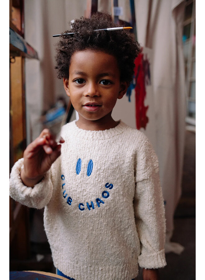 Sproet & Sprout - Sweater boucle club chaos - Ivory melee
