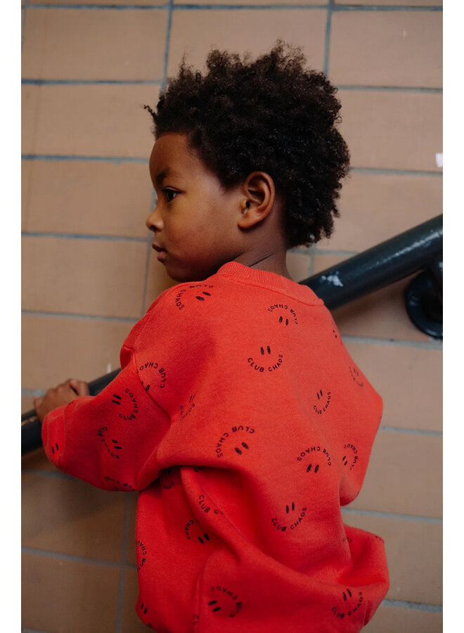 Sproet & Sprout - Sweatshirt club chaos print - Vivid red