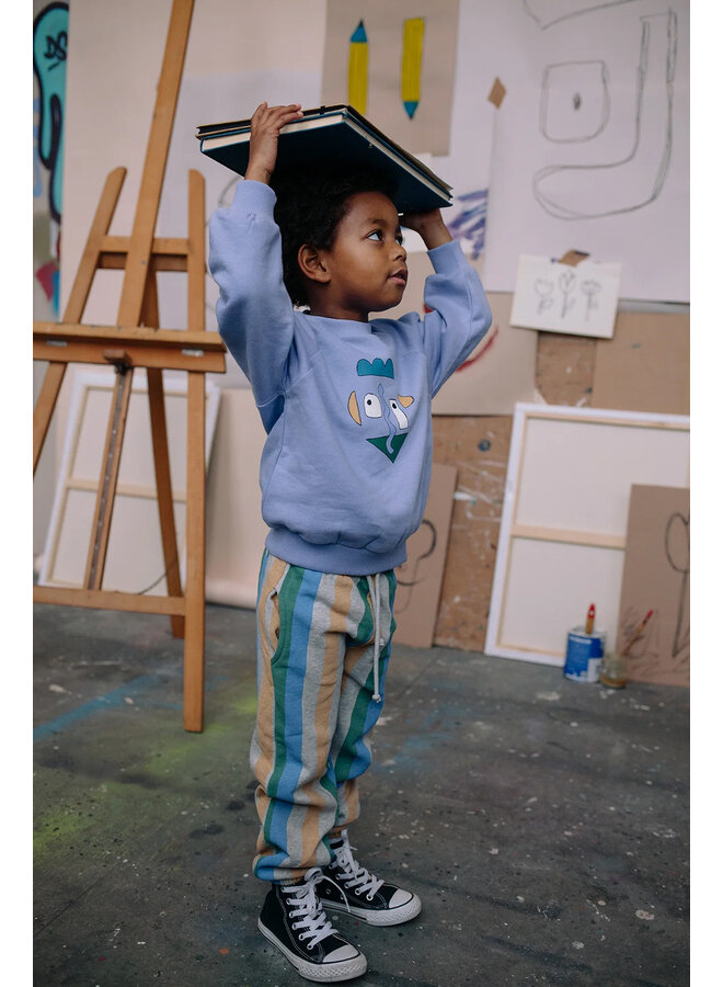 Sproet & Sprout - Sweatshirt raglan self potrait purple - Crayon cloud