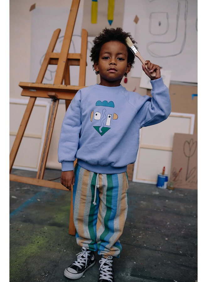Sproet & Sprout - Sweatshirt raglan self potrait purple - Crayon cloud