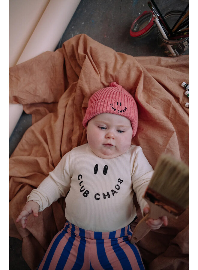Sproet & Sprout - Rib romper club chaos - Ivory