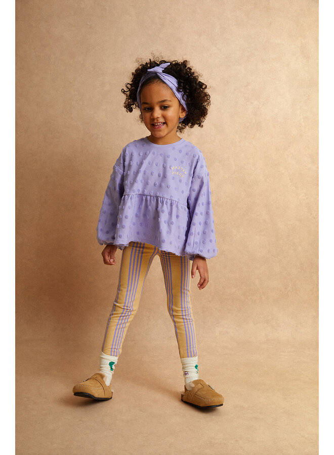 Sproet & Sprout - T-shirt girls boxy peplum - Crayon cloud