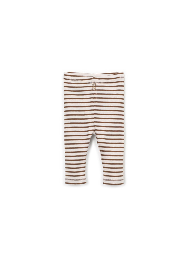Baby - Striped rib leggings - Tufting