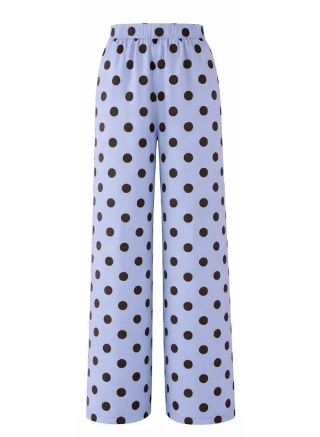 Kids Only - Rea warm track pants - Ballad blue dot/Coffee bean