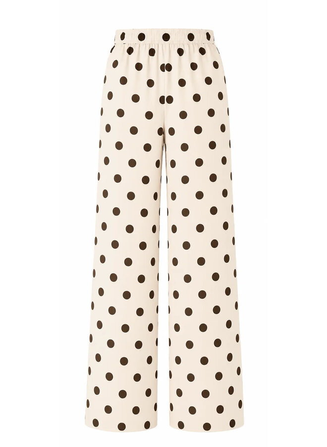 Kids Only - Rea warm track pants - Tofu dot/Coffee bean