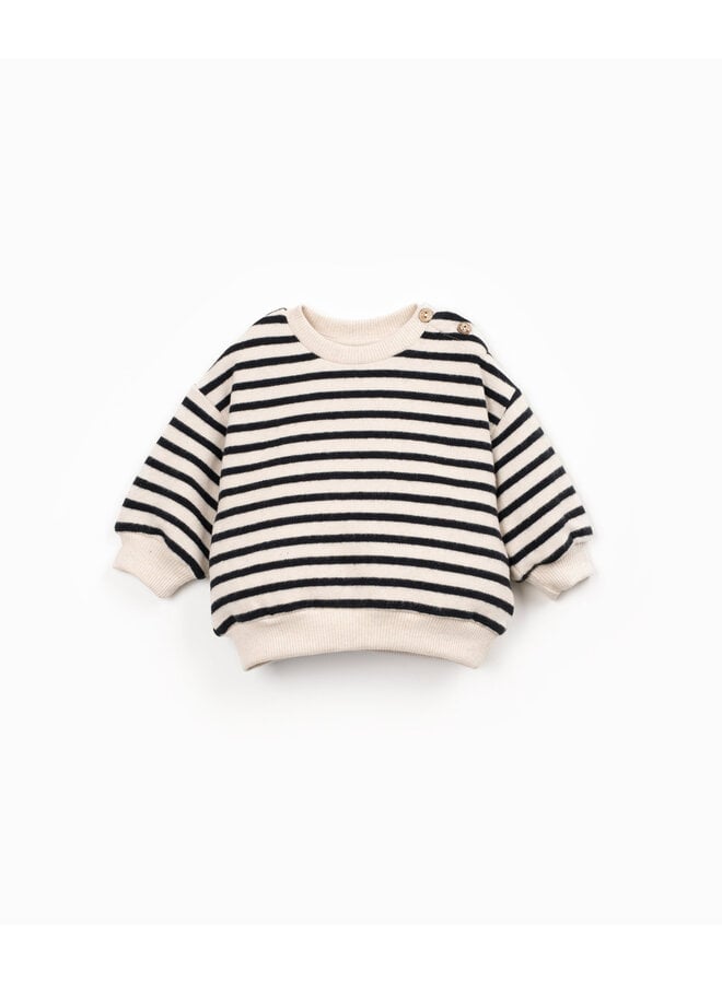 Mini - Striped jersey sweater PA01 - Cocoon