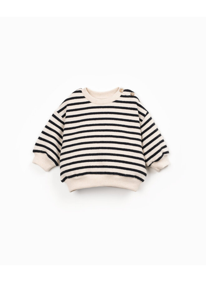 Play Up Mini - Striped jersey sweater PA01 - Cocoon