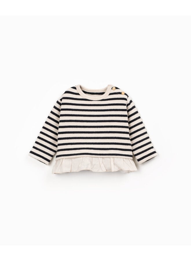 Mini - Striped jersey sweater PA02 - Cocoon