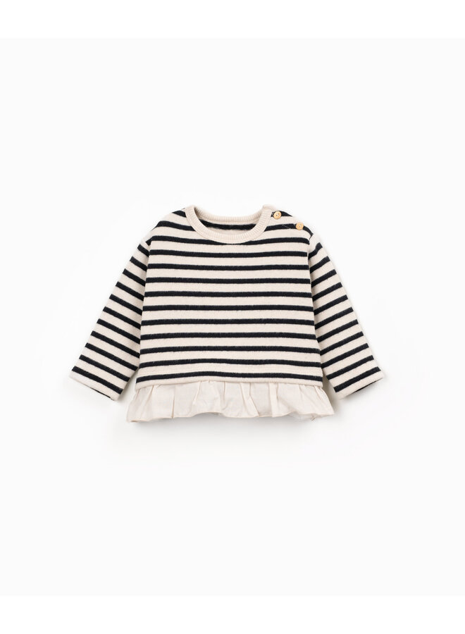 Play Up Mini - Striped jersey sweater PA02 - Cocoon