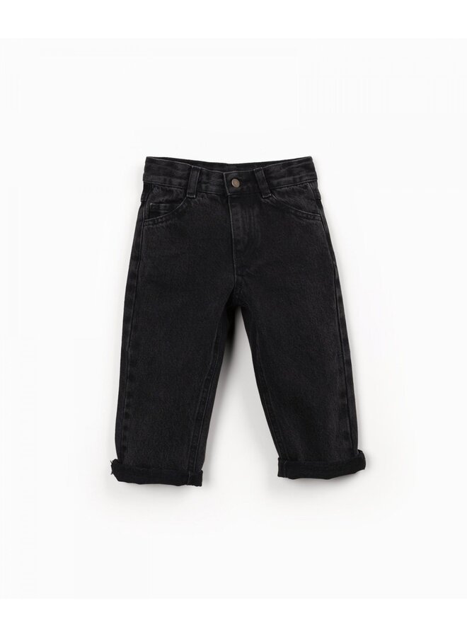 Kids - Denim trousers PA03 - Black denim