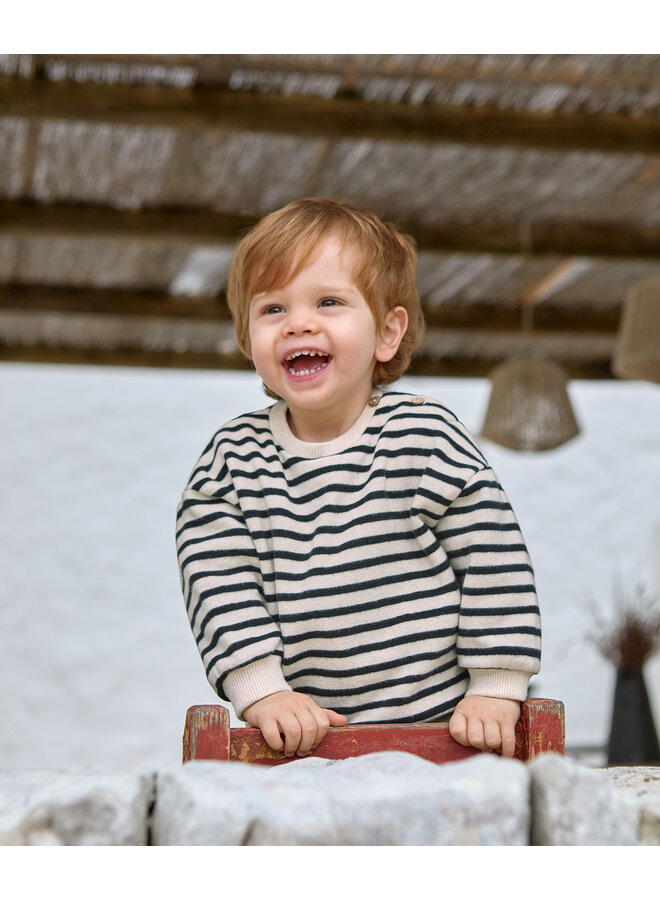 Play Up Mini - Striped jersey sweater PA01 - Cocoon