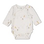 Feetje babykleding - Wikkelromper AOP - Over the moon for you - Offwhite