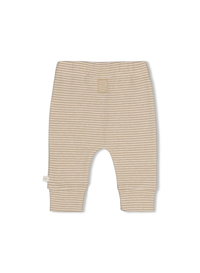 Feetje babykleding - Broek rib met streep - Over the moon for you - Taupe
