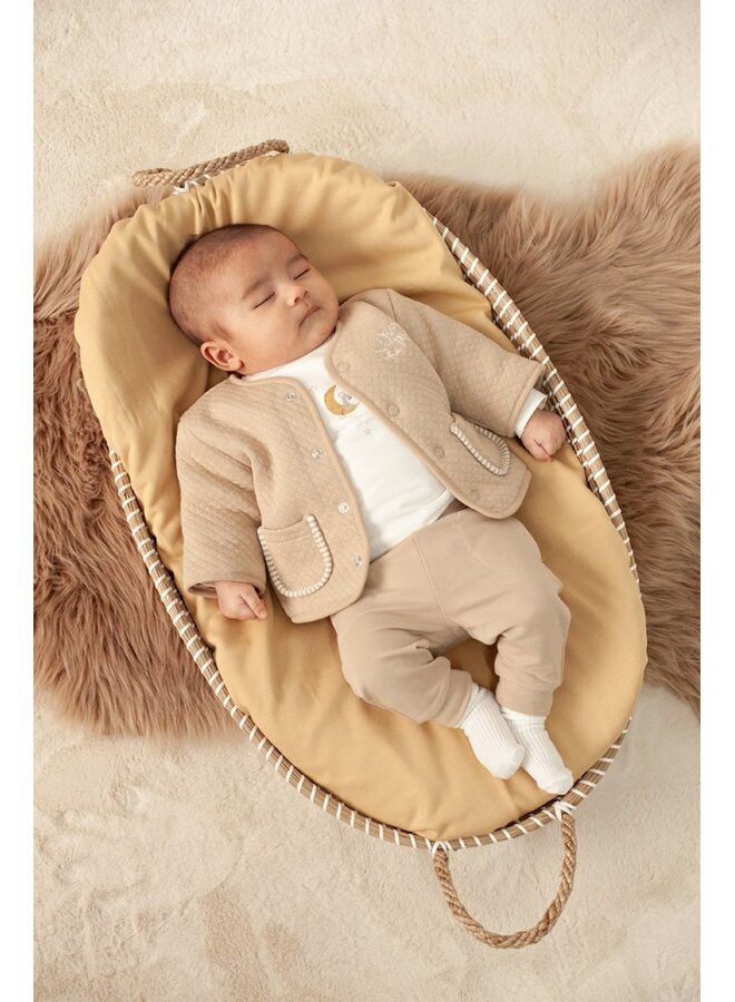 Feetje babykleding - Broek - Over the moon for you - Taupe