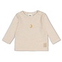Feetje babykleding - Longsleeve rib - Over the moon for you - Offwhite melange