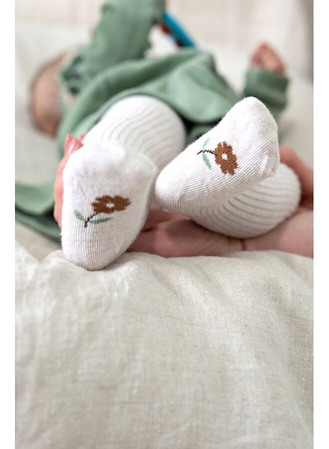 Feetje babykleding - Maillot - Lucky bloombird - Offwhite melange