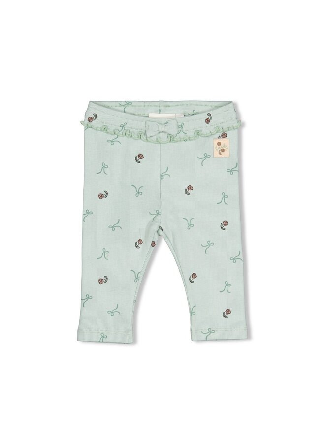 Feetje babykleding - Legging rib - Lucky bloombird - Mint