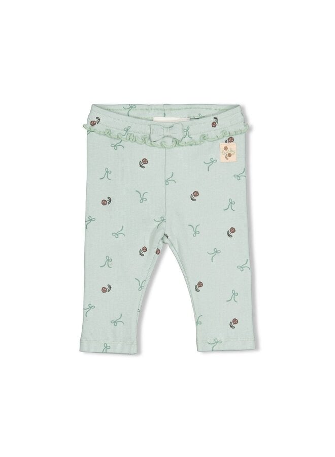 Legging rib - Lucky bloombird - Mint