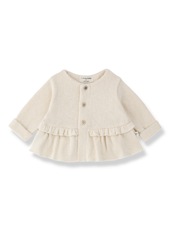 Strasbourg girly cardigan - Ecru