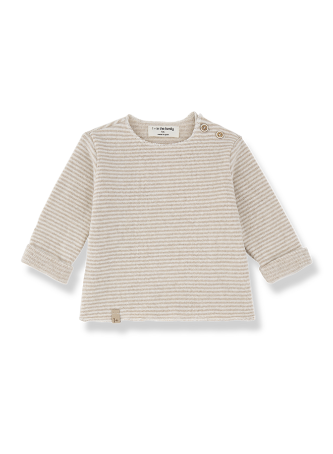 1+ in the family - Aubin l.sleeve t-shirt - Beige