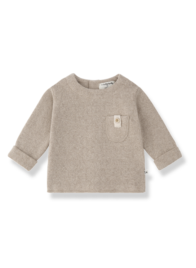 Brantes l.sleeve pocket t-shirt - Beige