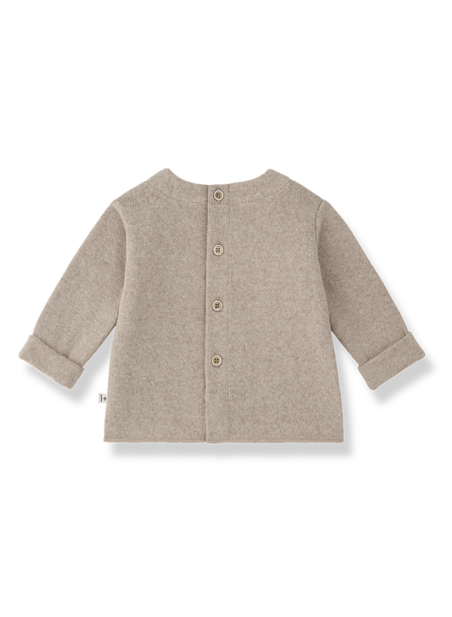 1+ in the family - Brantes l.sleeve pocket t-shirt - Beige
