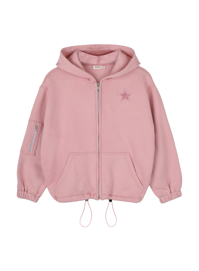 Jacky Sue - Joy zip hoodie - Blush pink
