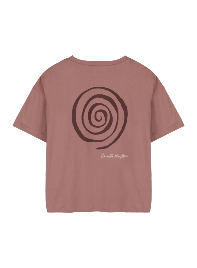 Jacky Sue - Swirl tee - Clay pink