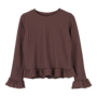 Jacky Sue - Bibi top - Ribbed chocolate