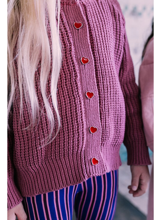 Jacky Sue - Lovi hand knitted cardigan - Vintage pink