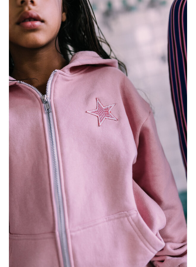 Jacky Sue - Joy zip hoodie - Blush pink