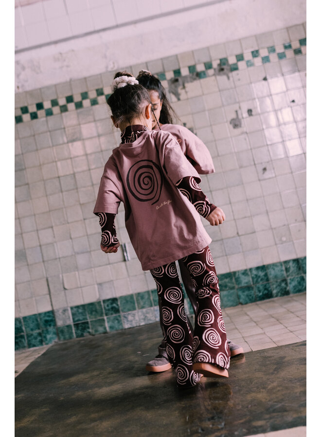 Jacky Sue - Swirl tee - Clay pink