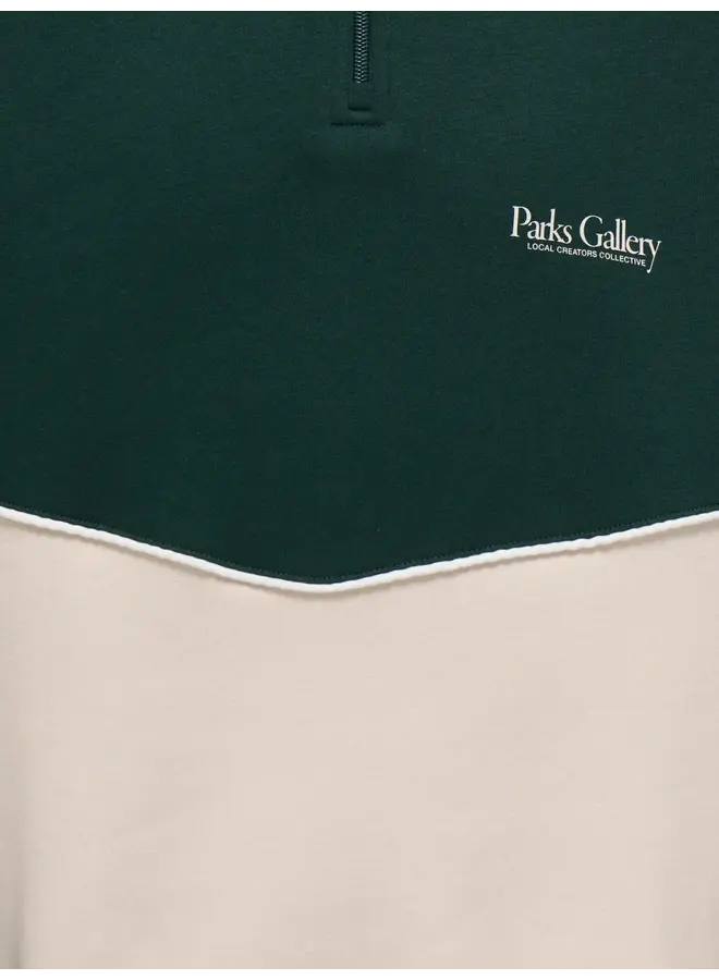 ONLY & SONS Junior - Ceres half zip parks high neck - Moonbeam/Pine grove